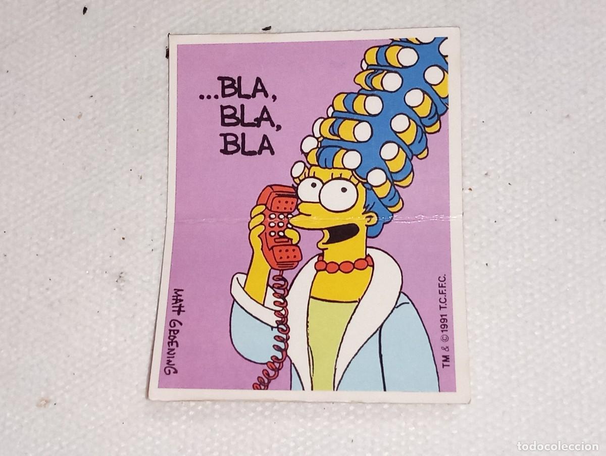 Coleccionismo Cromos antiguos: BOLLYCAO : ANTIGUO CROMO DIVER REFRANES LOS SIMPSONS QUIEN BIEN TE QUIERE SIN PEGAR A&Ntilde;OS 90