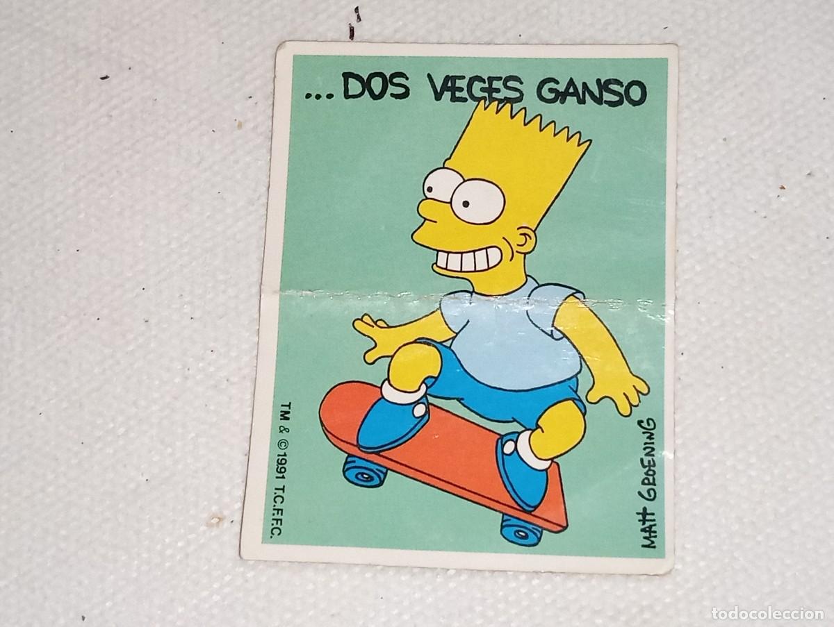 Coleccionismo Cromos antiguos: BOLLYCAO : ANTIGUO CROMO DIVER REFRANES LOS SIMPSONS LO BUENO SI BREVE SIN PEGAR A&Ntilde;OS 90