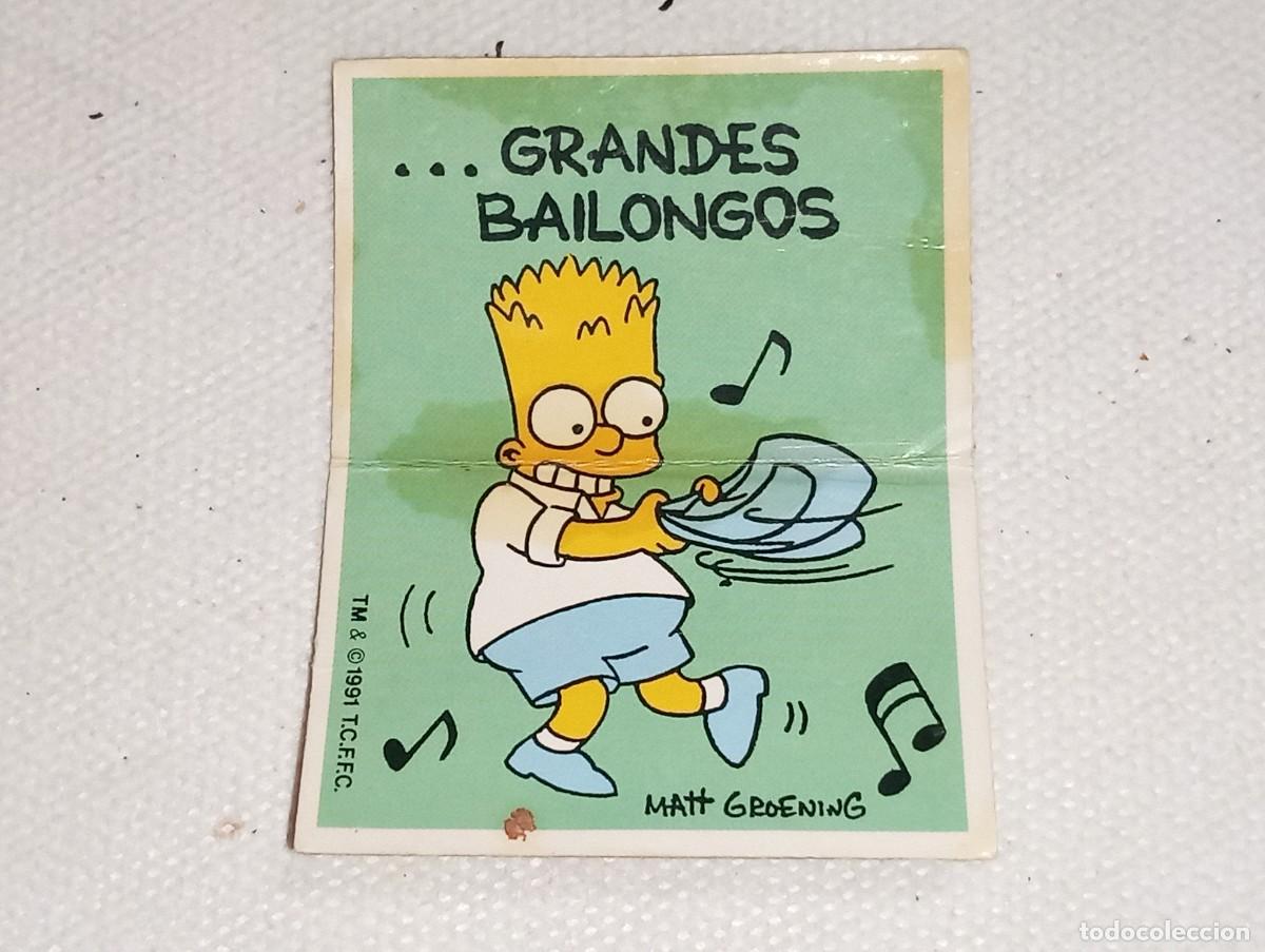 Coleccionismo Cromos antiguos: BOLLYCAO : ANTIGUO CROMO DIVER REFRANES LOS SIMPSONS A GRANDES MALES SIN PEGAR A&Ntilde;OS 90