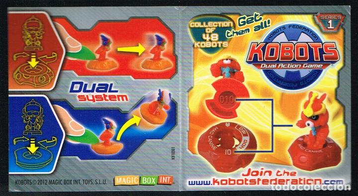 Collectionnisme Cartes &agrave; collectionner anciennes: CHECK LIST KOBOTS DUAL ACTION GAME - MAGIC BOX 2012