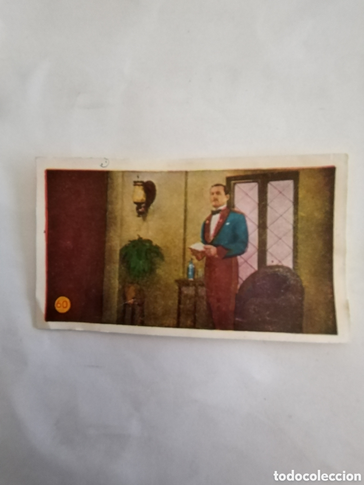 Coleccionismo Cromos antiguos: Antiguo cromo sin pegar desconozco colecci&oacute;n n&deg;60
