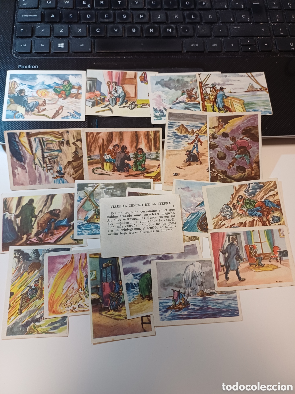 Coleccionismo cromos antiguos: 20 cromos viaje al centro de la tierra, hay 7 de chocolates lloveras, nuevos
