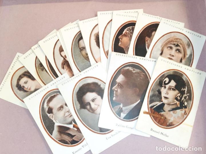 Collezionismo Figurine antiche: ARTISTAS-SERIE B COMPLETA DE 16 CROMOS DE CINE Y OTROS-VER FOTOS-(106.240)