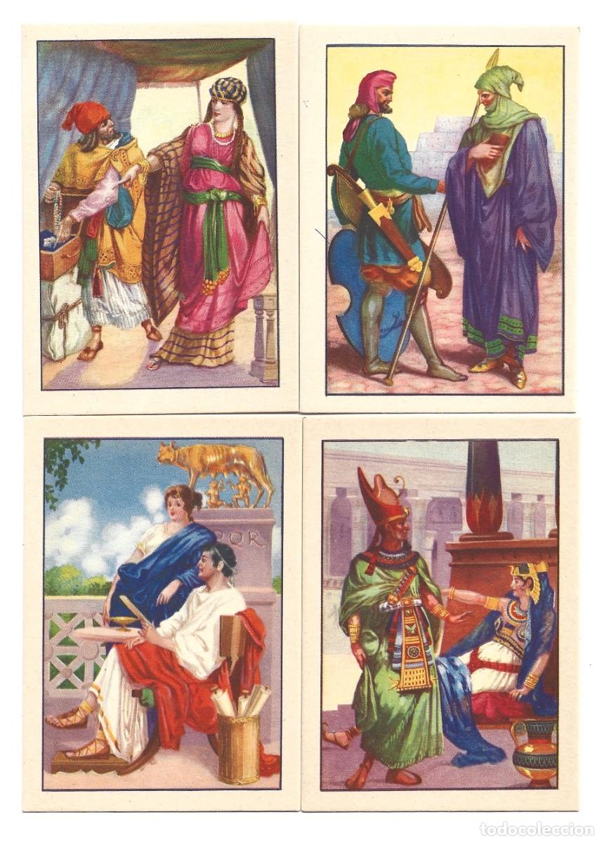Coleccionismo cromos antiguos: DOCE CROMO DE TRAJE A TRAVES DE LOS SIGLOS - Foto 3