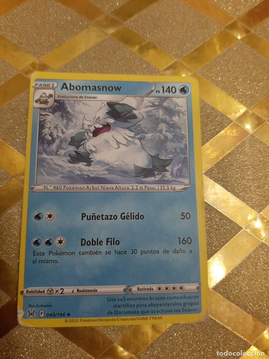 Coleccionismo cromos antiguos: CROMO DE POKEMON ABOMASNOW ! - Foto 1