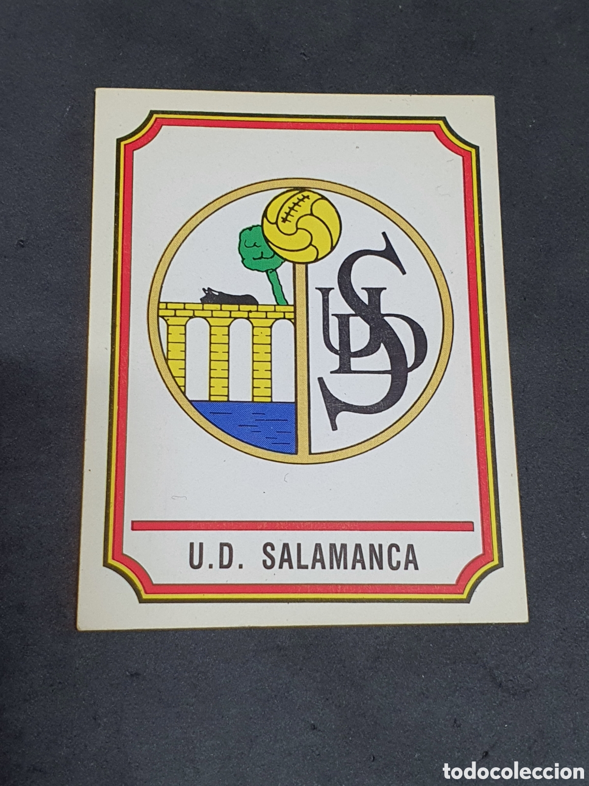 Collectable Antique Stickers: Cromo escudo U.D Salamanca liga 1983
