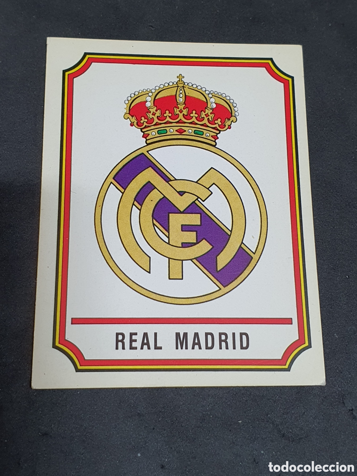 Collectable Antique Stickers: Cromo escudo Real Madrid liga 1983,nuevo nunca pegado