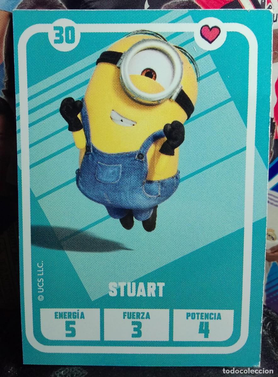 Coleccionismo cromos antiguos: 30 STUART LOS MINIONS CARREFOUR - Foto 1