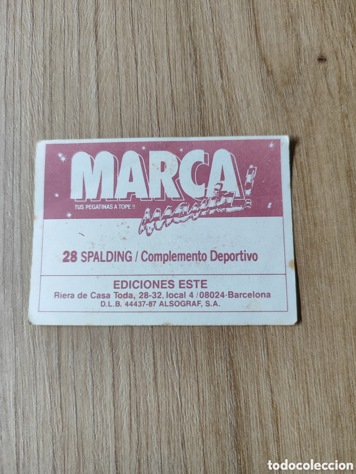 Coleccionismo cromos antiguos: Cromo marcamania Spalding - Foto 2