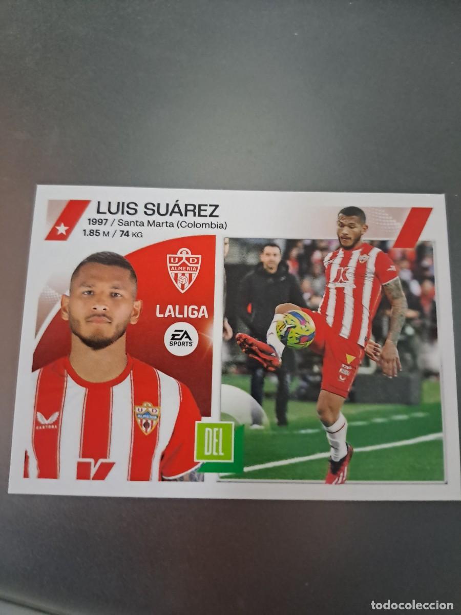 Coleccionismo cromos antiguos: CROMO LUIS SUAREZ 19 ALMERIA LIGA 23 24 2023 2024 ESTE PANINI NUNCA PEGADO