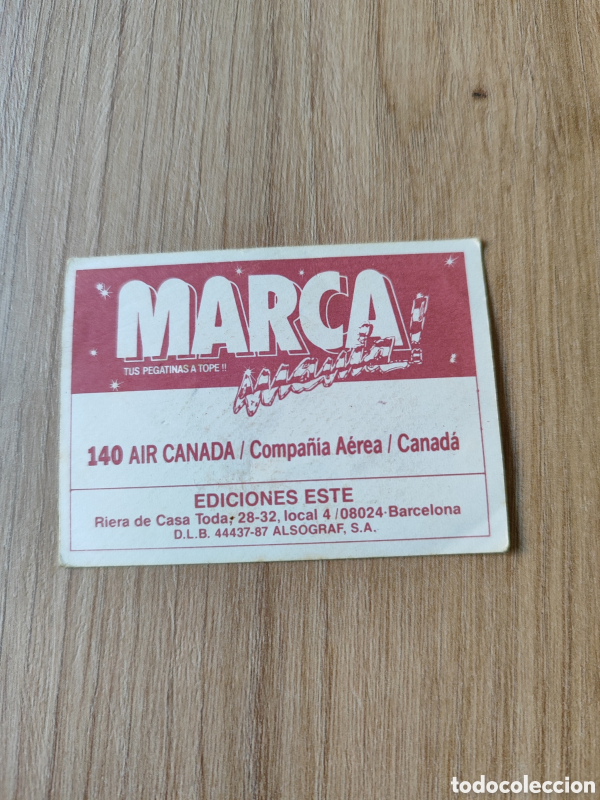 Coleccionismo cromos antiguos: Cromo marcamania Air Canad&aacute; - Foto 2