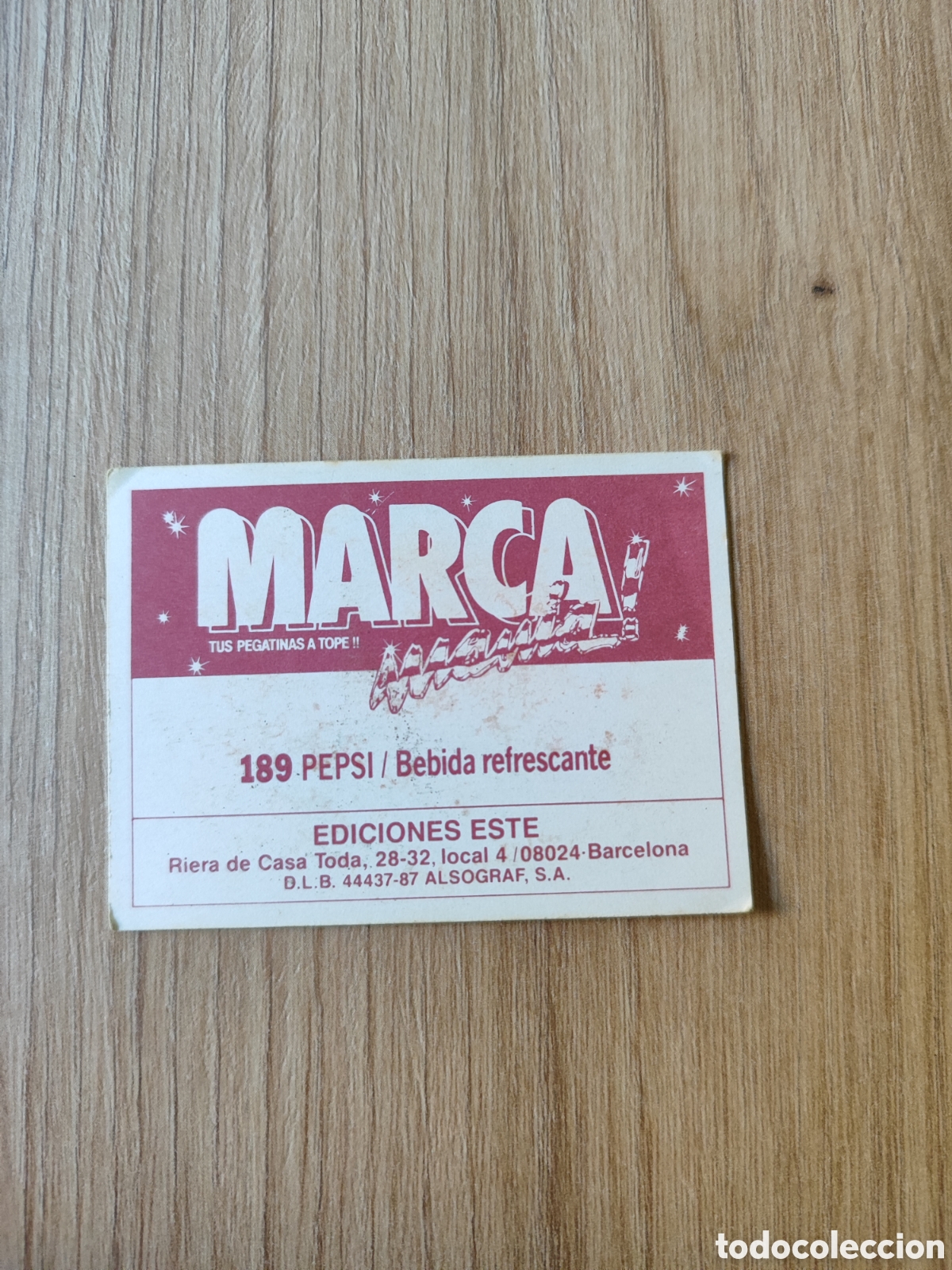 Coleccionismo cromos antiguos: Cromo marcamania Pepsi - Foto 2
