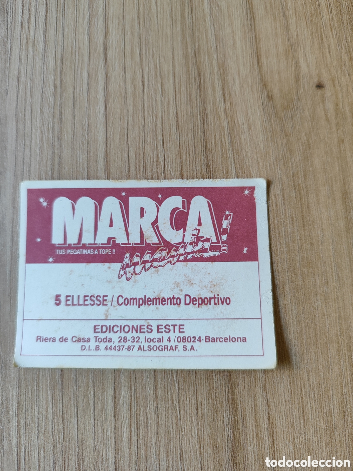 Coleccionismo cromos antiguos: Cromo marcamania Ellesse - Foto 2