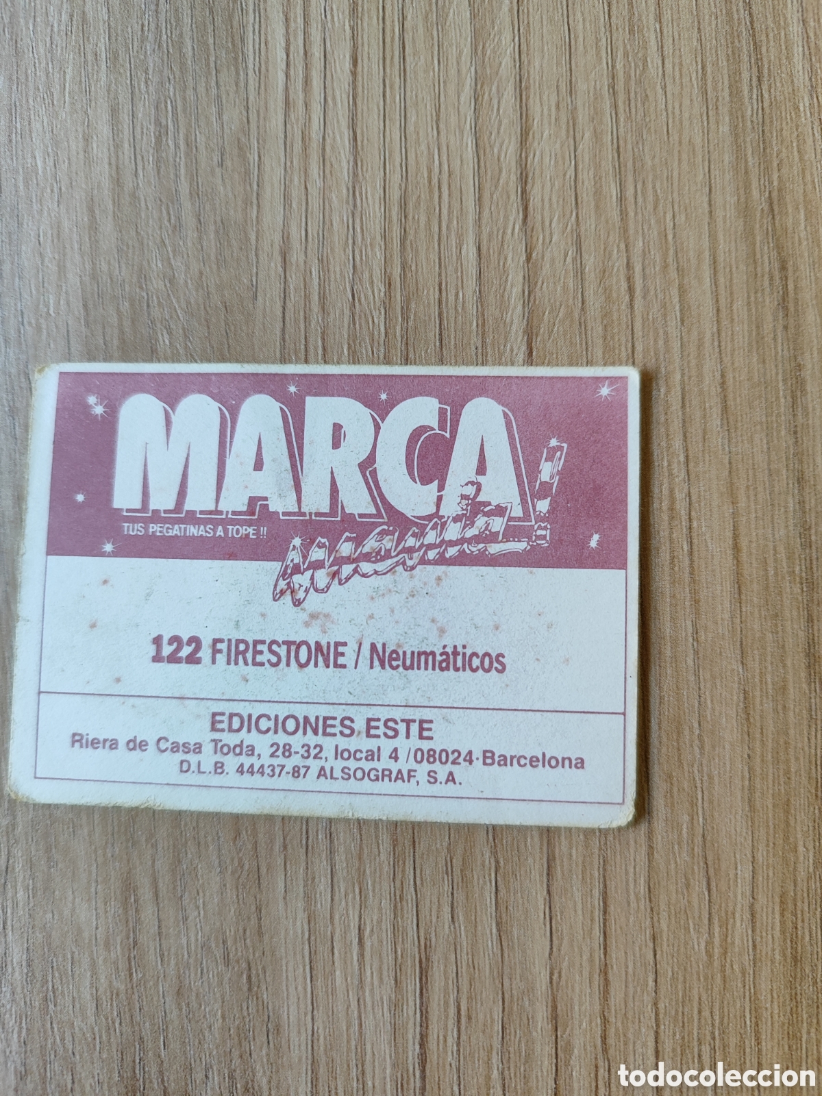 Coleccionismo cromos antiguos: Cromo marcamania Firestone - Foto 2