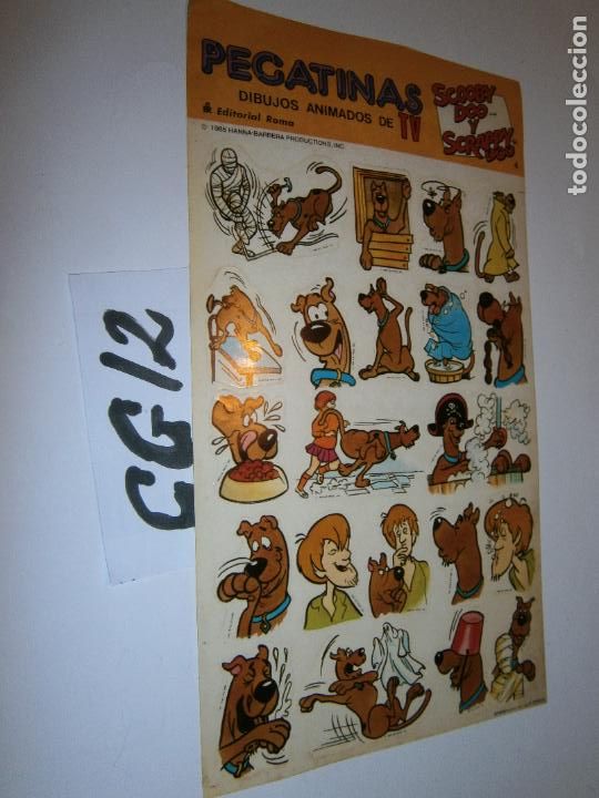 Coleccionismo Cromos antiguos: ANTIGUO BLISTER DE PEGATINAS DE DIBUJOS ANIMADOS DE TV - SCOOBY DOO Y SCRAPPY