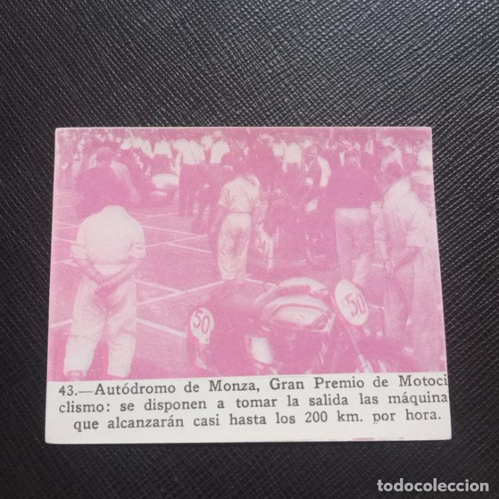 Colecionismo Cromos antigos: 43 MONZA MOTOCICLISMO - FHER 53 SPORT MAGICO 1953 CROMO 3D - SIN PEGAR - A110 P208