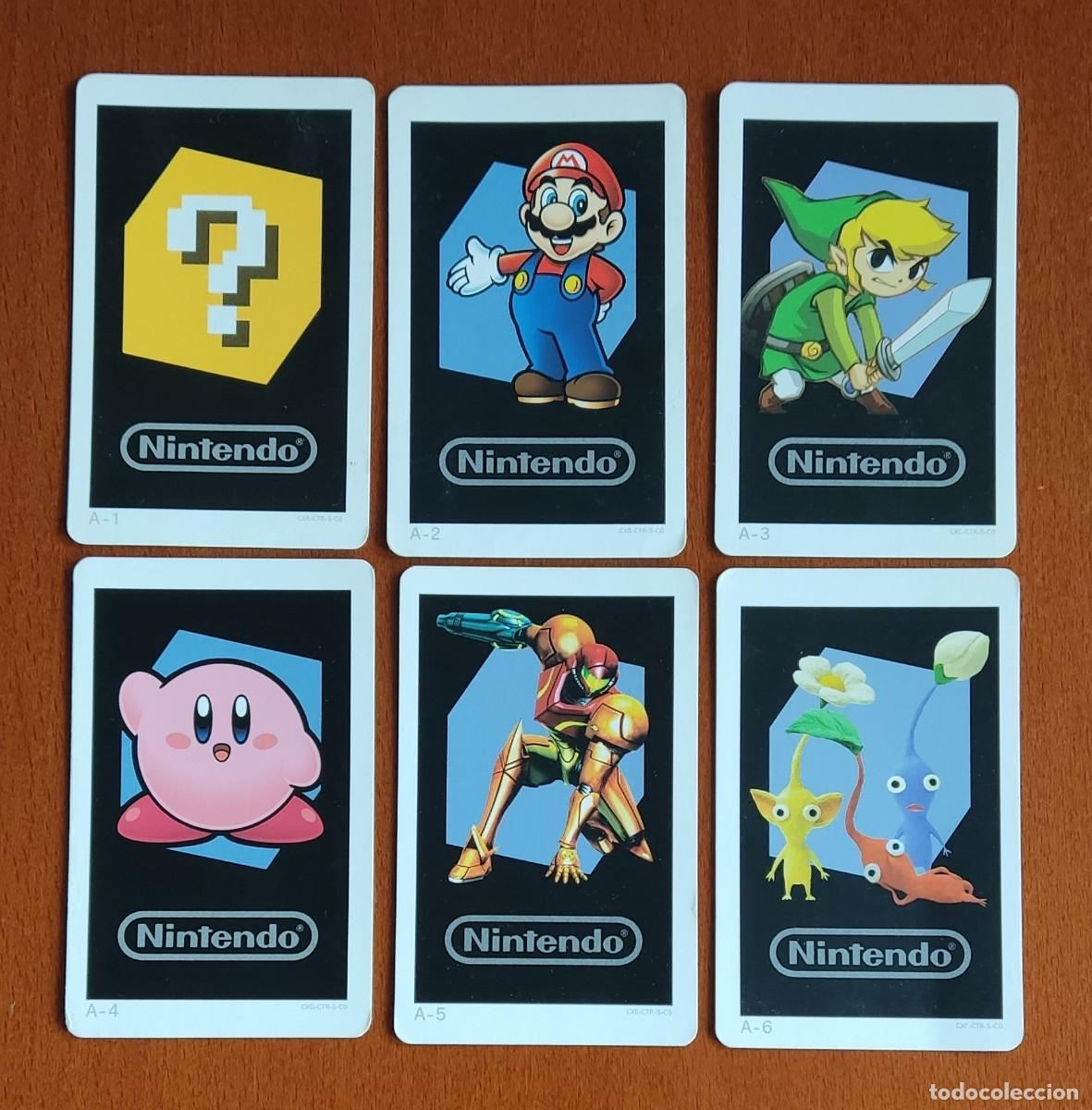 Coleccionismo cromos antiguos: LOTE DE 6 CARTAS NINTENDO TARJETAS CROMOS COLECCION A-1 A-2 A-3 A-4 A-5 A-6 CROMO TARJETA CARTA