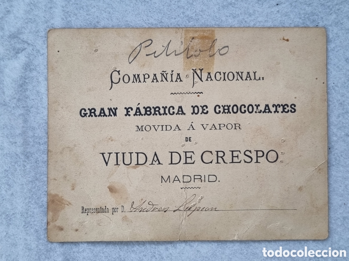 Coleccionismo cromos antiguos: Cromo chocolate viuda de crespo MADRID p2 - Foto 2