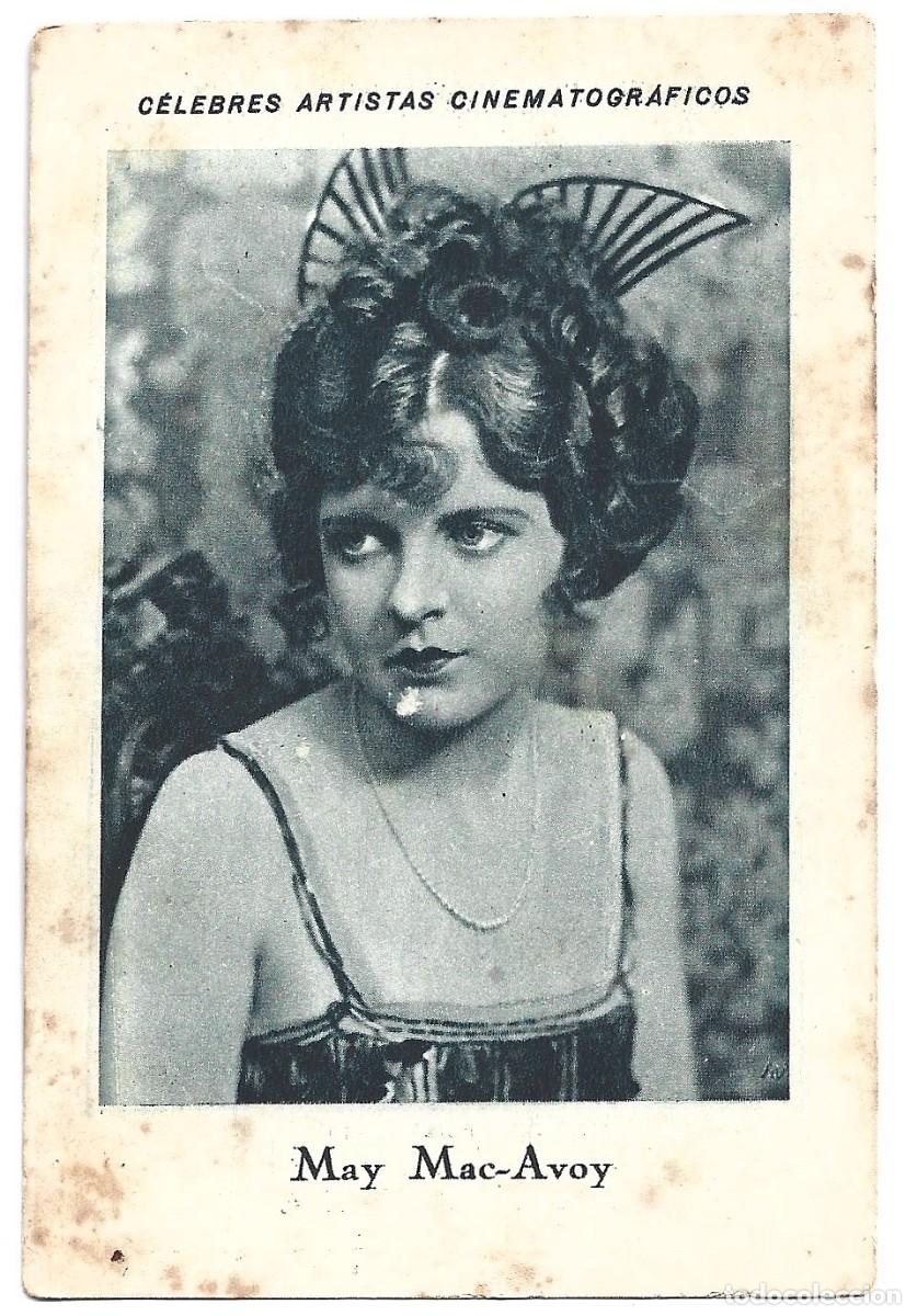 Collezionismo Figurine antiche: CROMOS DE CELEBRES ARTISTAS CINEMATOGRAFICOS MAY MAC AVOY N&ordm; 20 CHOCOLATE JUNCOSA