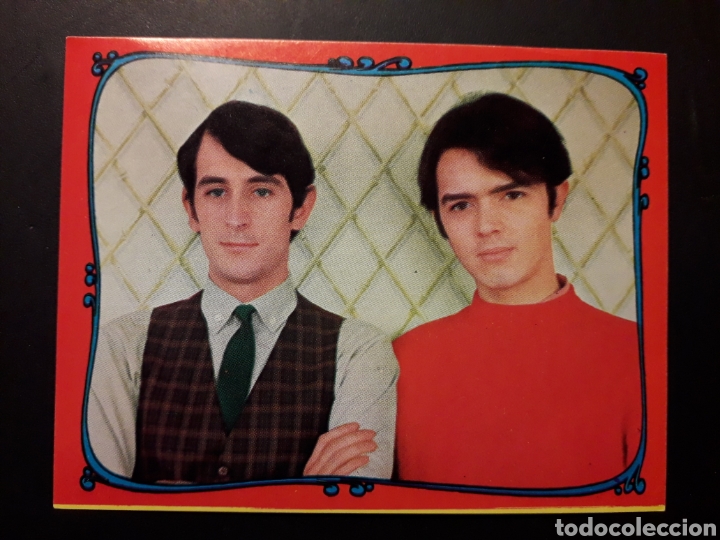 Colecionismo Cromos antigos: JUAN Y JUNIOR FAMOSOS DEL DISCO N&deg; 150 ESTE 1968 SIN PEGAR. ORLA ROJA. PEDIDO M&Iacute;NIMO 3&euro;