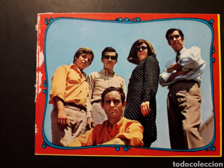 Colecionismo Cromos antigos: JUAN Y JUNIOR FAMOSOS DEL DISCO N&deg; 101 ESTE 1968 SIN PEGAR. ORLA ROJA. PEDIDO M&Iacute;NIMO 3&euro;.