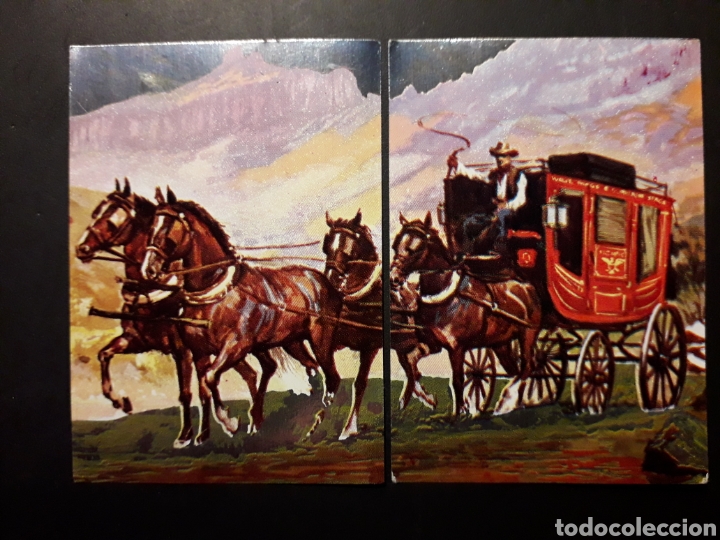Sammeln alte Sammelbilder: DILIGENCIA, EL TRIUNFO DE LA VELOCIDAD, POTAX 1969 N&deg; 41 Y 42 SIN PEGAR PEDIDO M&Iacute;NIMO 3&euro;