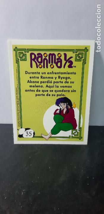 Coleccionismo cromos antiguos: Cromo Ranma 1/2 Ediciones Este de 1994 N&ordm; 35 Akane - Foto 2