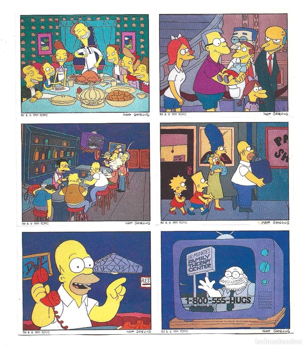 Coleccionismo cromos antiguos: SEIS CROMOS DE THE SIMPSONS - Foto 1
