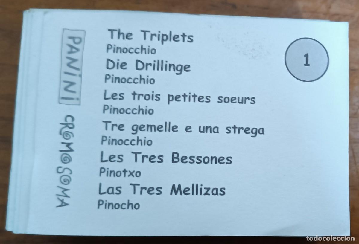 Coleccionismo Cromos antiguos: PANINI --TRES MELLIZAS Y PINOCHO -- 135 DIFERENTES -- NUNCA PEGADOS