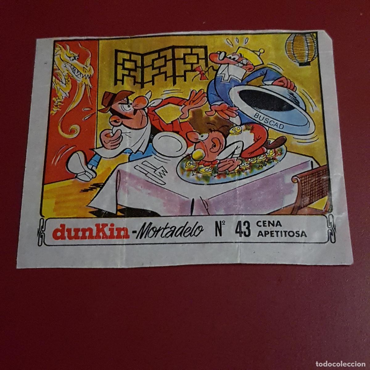 Coleccionismo cromos antiguos: DUNKIN - MORTADELO - UN CROMO 43 - Foto 1