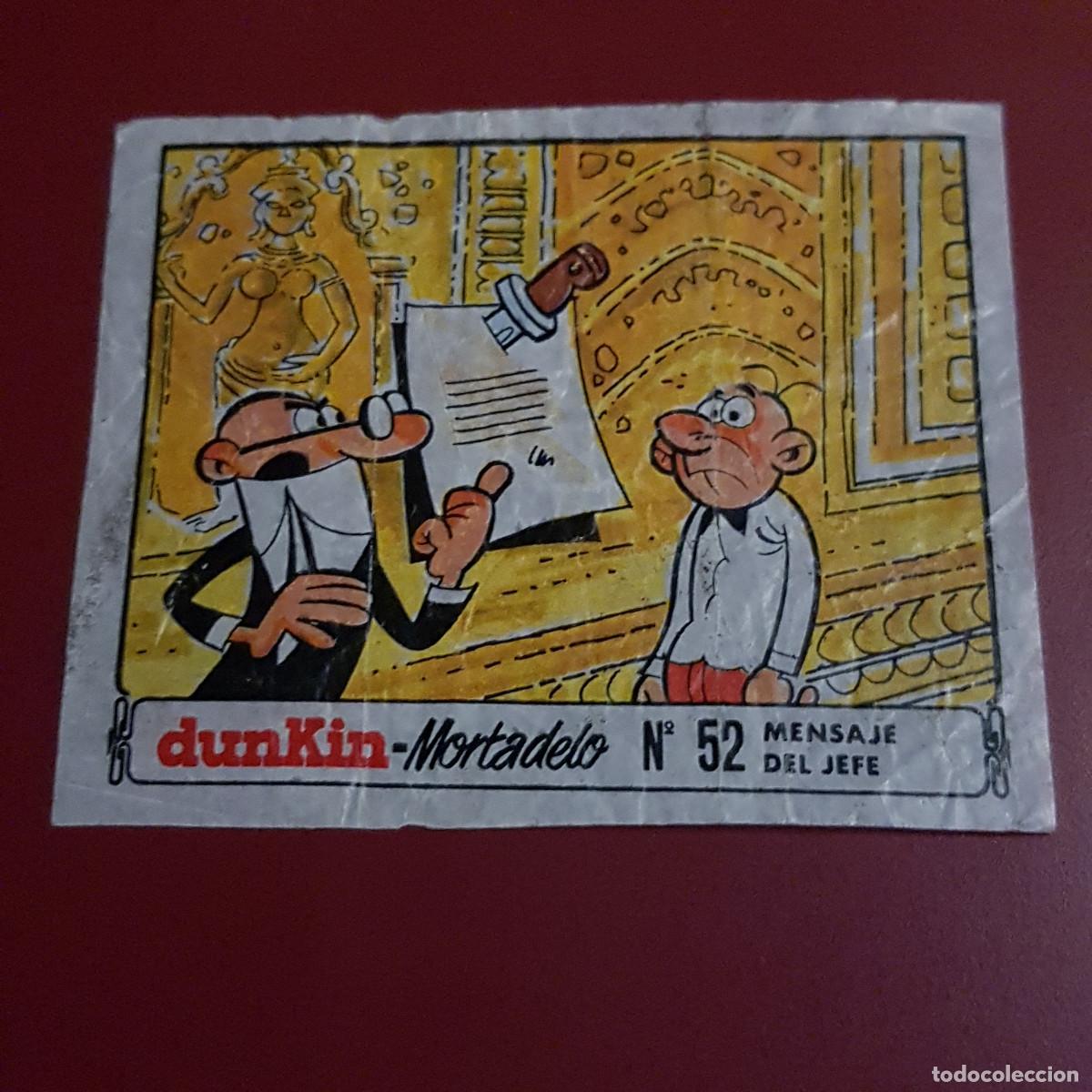 Coleccionismo cromos antiguos: DUNKIN - MORTADELO - UN CROMO 52 - Foto 1