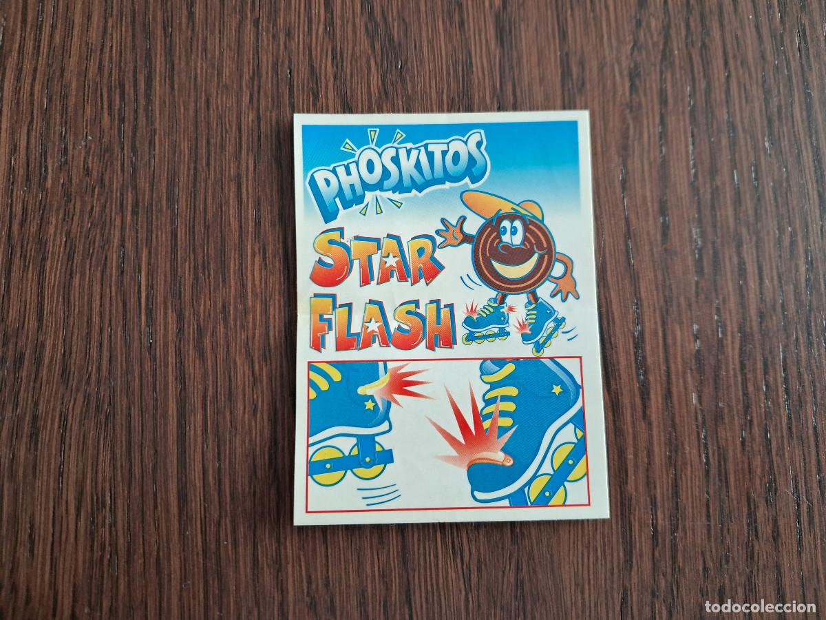 Coleccionismo Cromos antiguos: cromo adhesivo de phoskitos, a&ntilde;o 1996, Starflash, 1 punto. sin pegar.