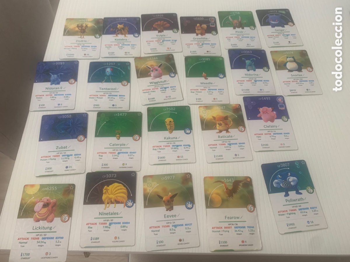 Coleccionismo cromos antiguos: Cartas pokemon Go - Foto 1