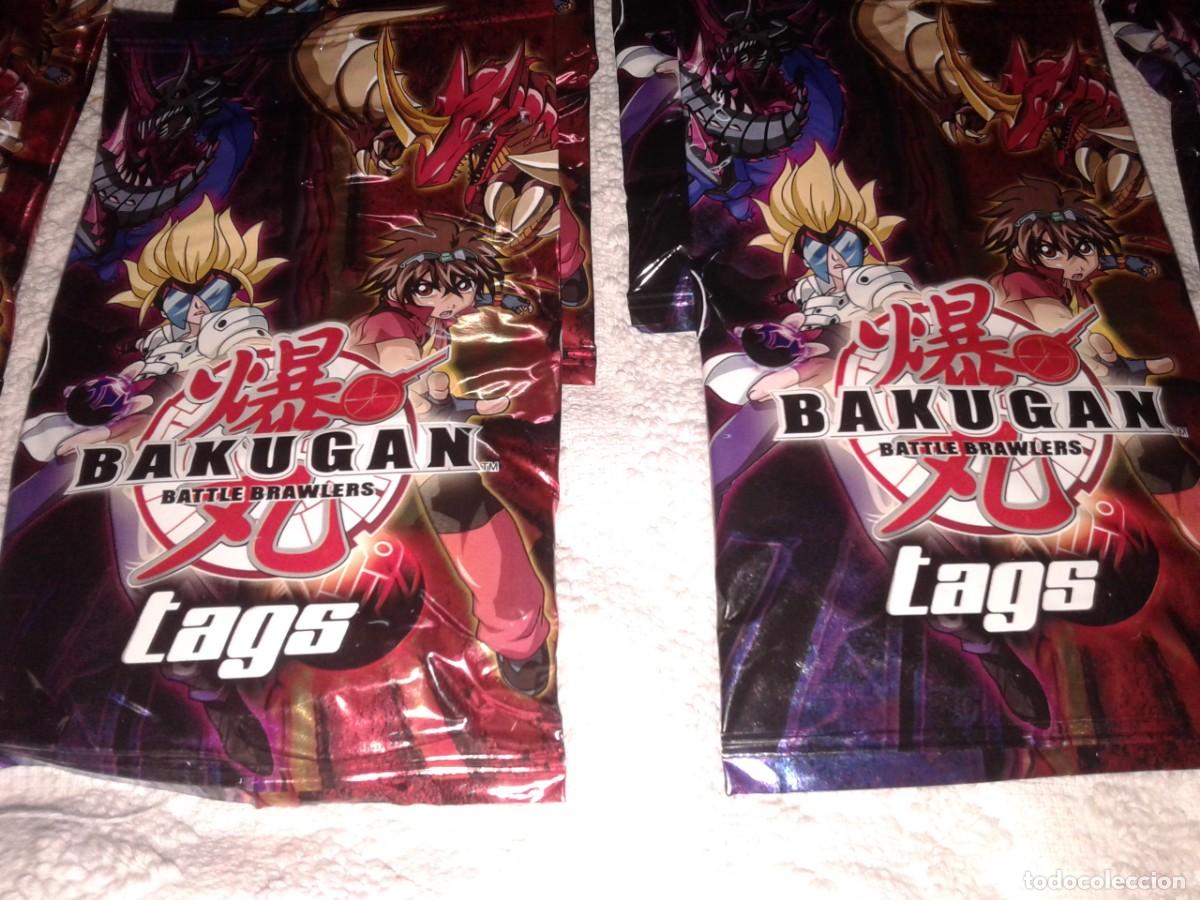 Coleccionismo cromos antiguos: BAKUGAN TAGS, 54 SOBRES SIN ABRIR, M - Foto 4