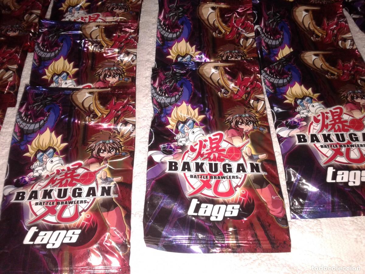 Coleccionismo cromos antiguos: BAKUGAN TAGS, 54 SOBRES SIN ABRIR, M - Foto 5