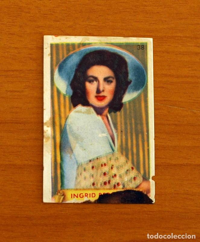 Sammeln alte Sammelbilder: &Uacute;ltimas Fotografias de las m&aacute;s Famosas Estrellas, &Aacute;lbum 1&ordm; - N&ordm; 38 Ingrid Bergman - Bruguera a&ntilde;os 40