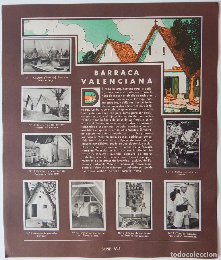 Coleccionismo cromos antiguos: Hoja de cromos Gallina Blanca series V-1 y X-1 / Barraca valenciana - Indonesia