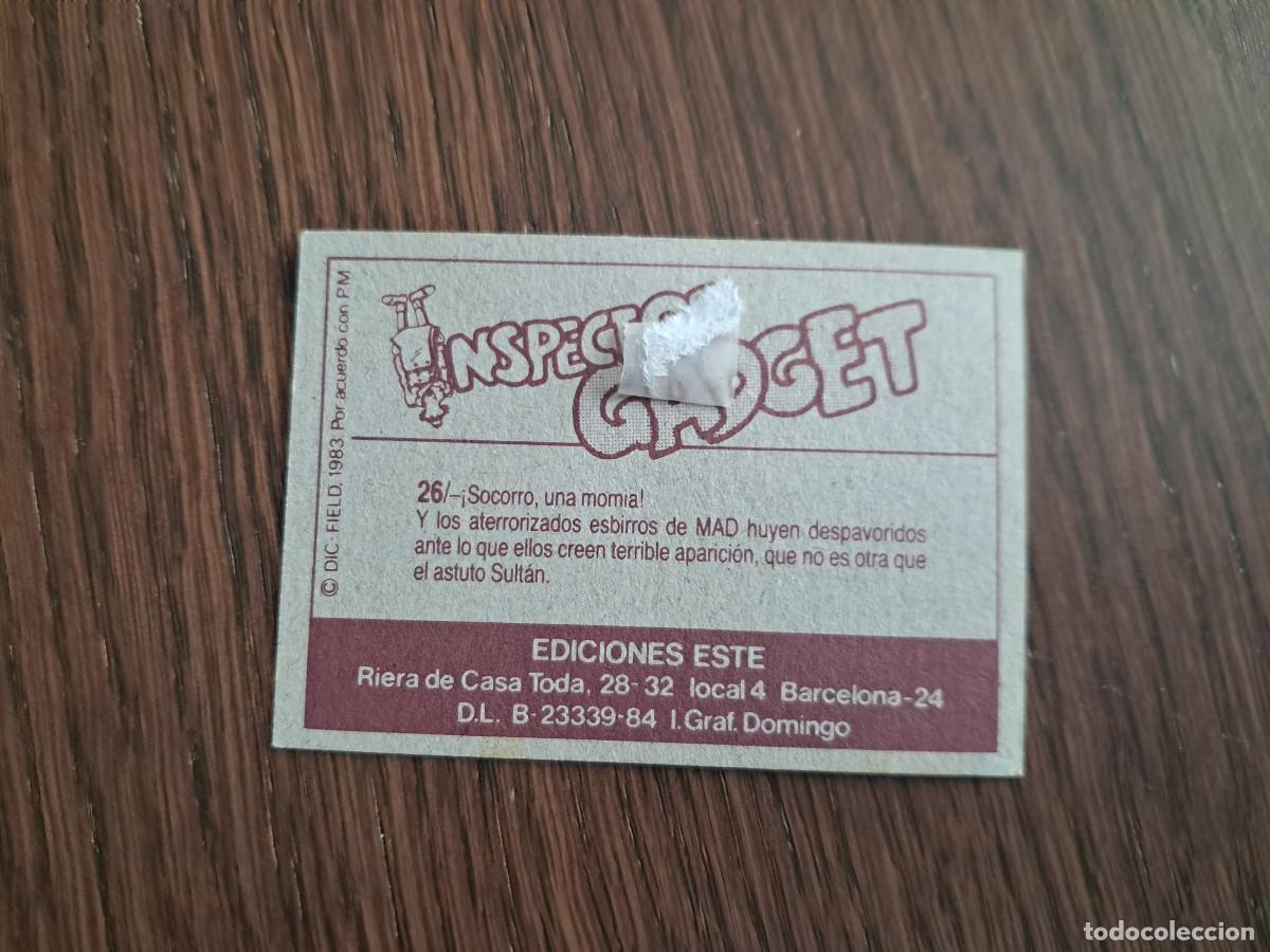 Coleccionismo cromos antiguos: cromo de ediciones Este, Inspector Gadget, a&ntilde;o 1983. n&ordm; 26. - Foto 2