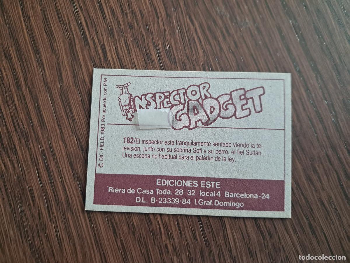 Coleccionismo cromos antiguos: cromo de ediciones Este, Inspector Gadget, a&ntilde;o 1983. n&ordm; 182. - Foto 2