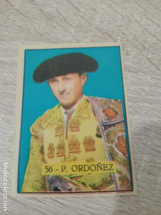 Coleccionismo cromos antiguos: P. Ord&oacute;&ntilde;ez. Cromo. Torero - Foto 1