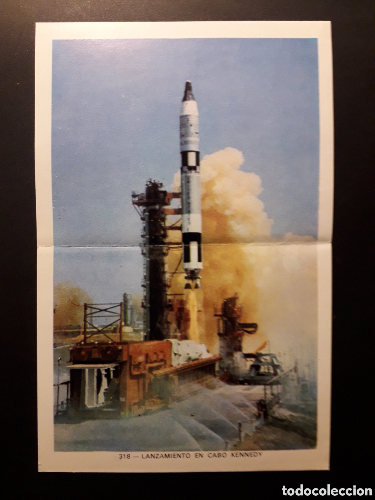 Colecionismo Cromos antigos: LANZAMIENTO CABO KENNEDY, ESPACIO, GEO CIENCIAS ED KEISA 1971 N&deg; 318 SIN PEGAR, PEDIDO M&Iacute;NIMO 3&euro;