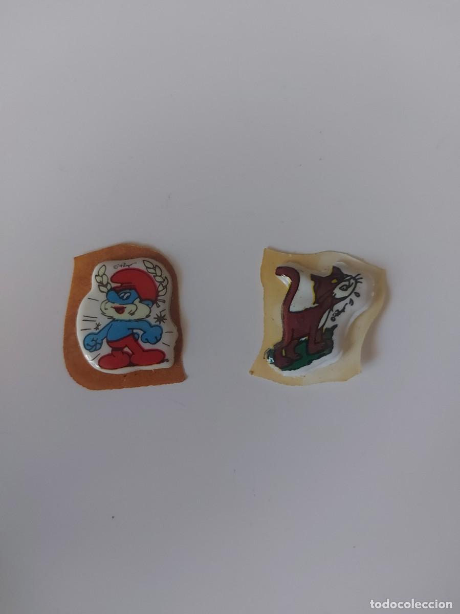 Coleccionismo cromos antiguos: Pegatinas pitufos matutano - Foto 1