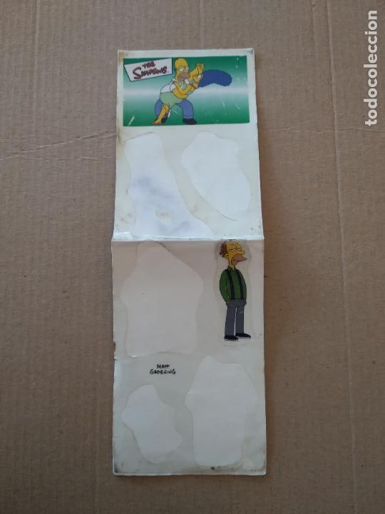 Coleccionismo Cromos antiguos: LAMINA 6 PEGATINAS PERSONAJES LOS SIMPSONS PANINI A&Ntilde;O 2000