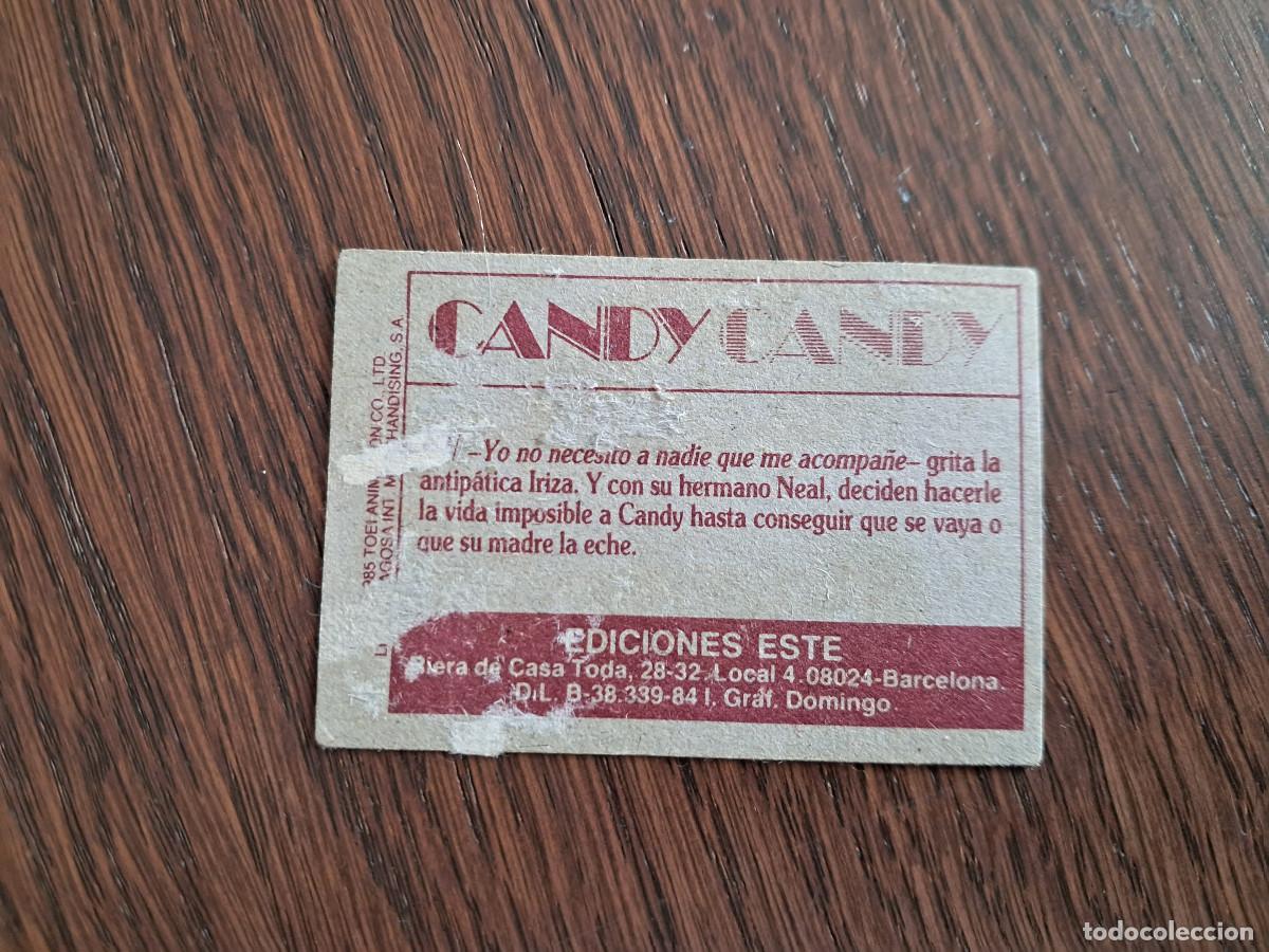 Coleccionismo cromos antiguos: cromo de ediciones Este, Candy Candy, a&ntilde;o 1984, despegado. - Foto 2