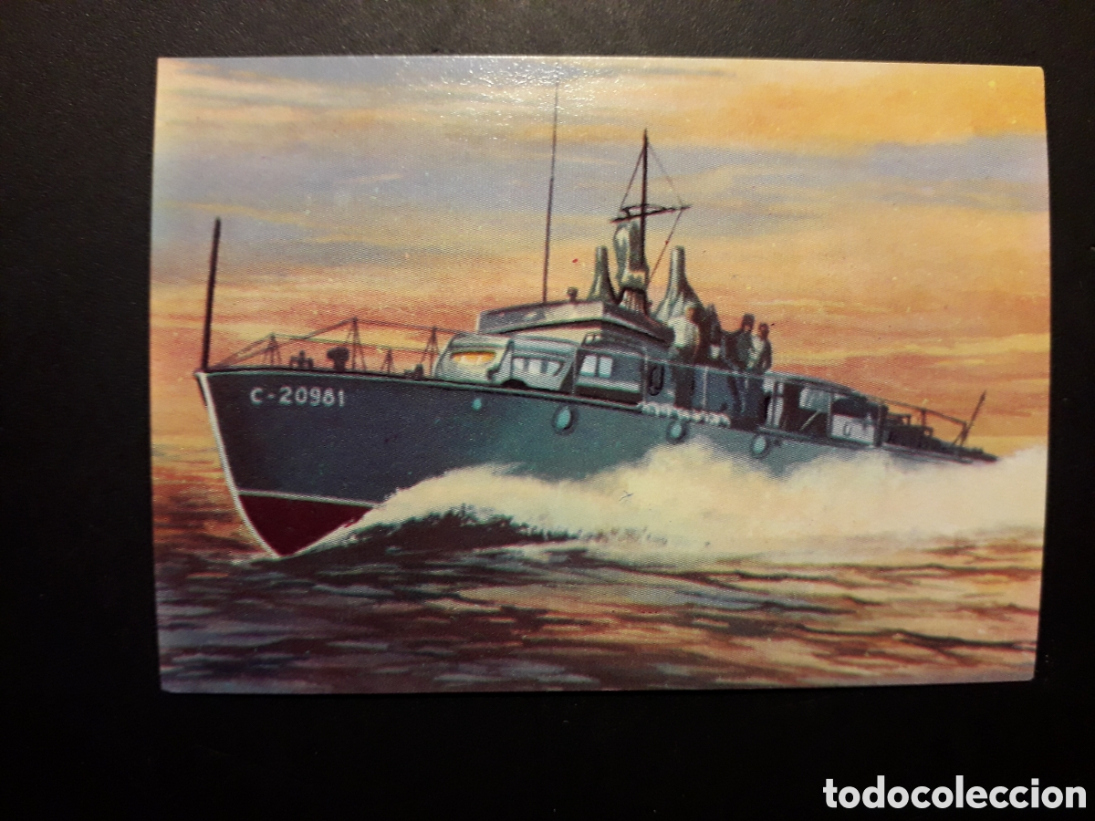 Colecionismo Cromos antigos: LANCHA R&Aacute;PIDA, HISTORIA DE LA LOCOMOCI&Oacute;N ED PEKI 1967 N&deg; 68 SIN PEGAR, PEDIDO M&Iacute;NIMO 3&euro;