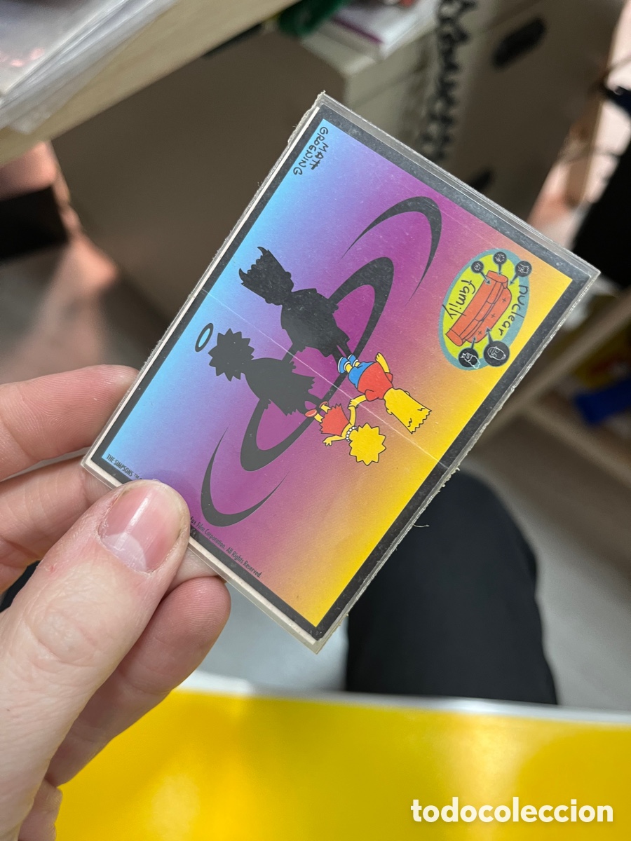 Coleccionismo cromos antiguos: (I) Lote de dos cromos los simpson matt groening simpsons - Foto 2