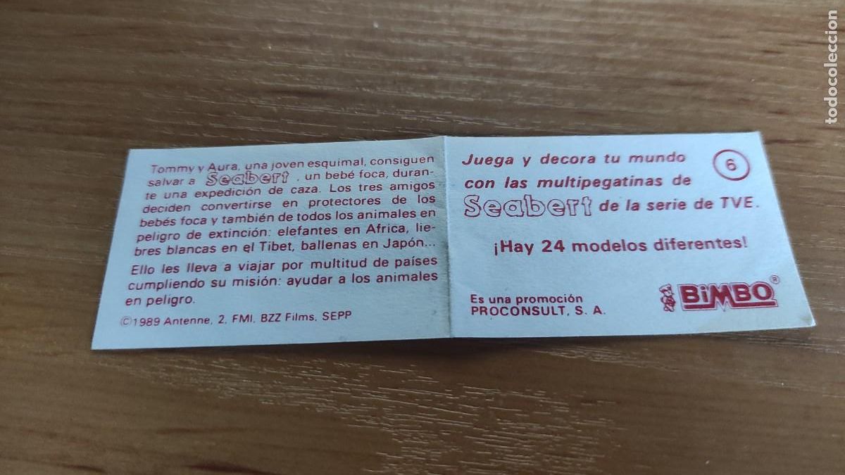 Coleccionismo cromos antiguos: Bimbo Seabert n&uacute;mero 6 - Foto 2