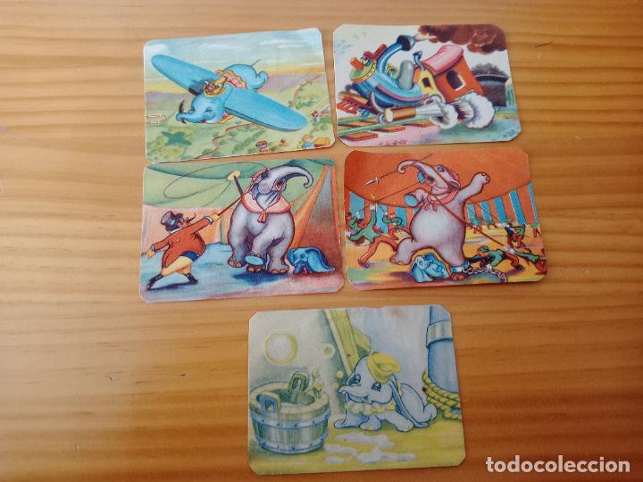 Coleccionismo cromos antiguos: Dumbo: 5 cromos antiguos - Foto 1