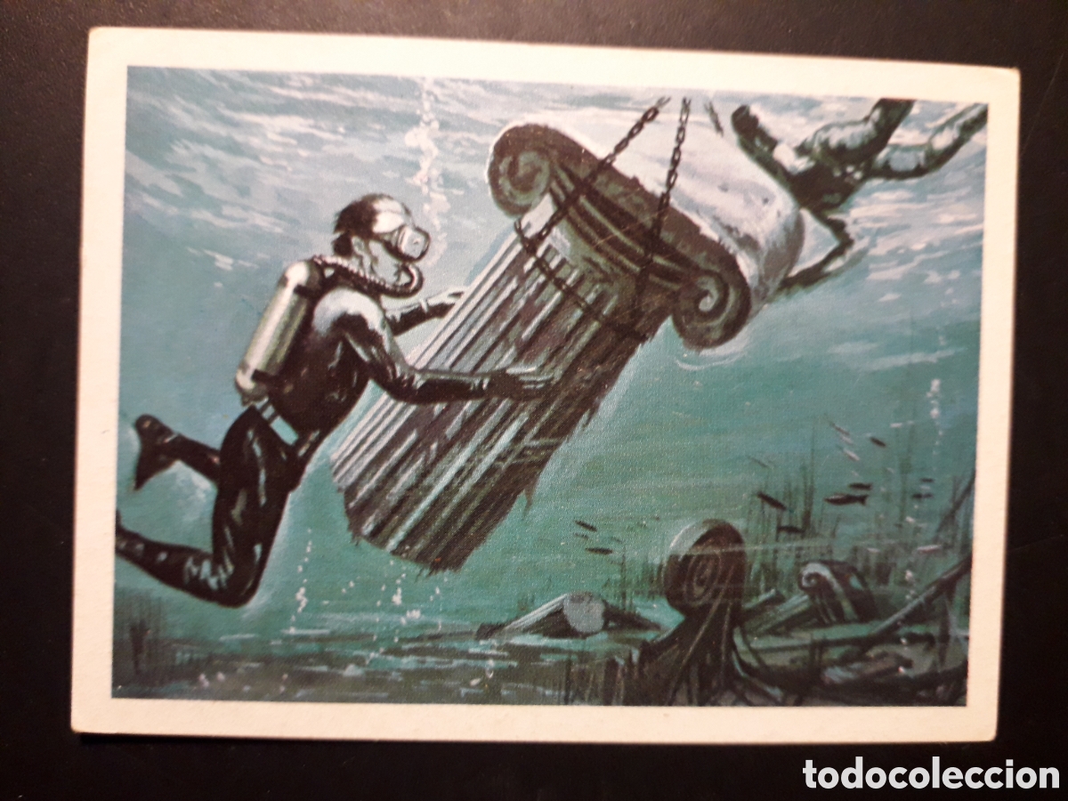 Colecionismo Cromos antigos: ARQUEOLOG&Iacute;A MARINA EL MAR FUENTE DE VIDA, ED RUIZ ROMERO 1973 N&deg; 239 SIN PEGAR, PEDIDO M&Iacute;NIMO 3&euro;