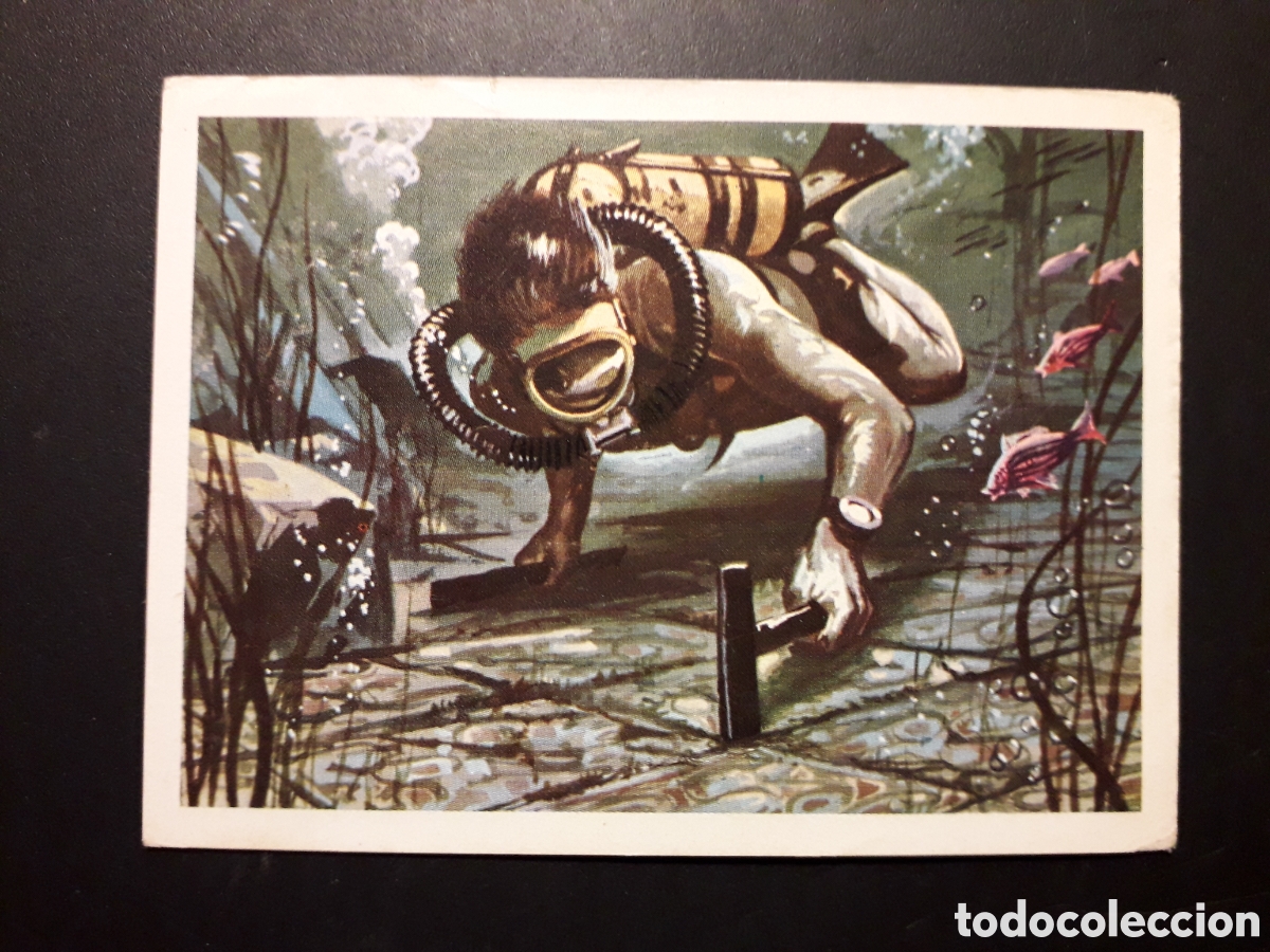 Colecionismo Cromos antigos: ARQUEOLOG&Iacute;A MARINA EL MAR FUENTE DE VIDA, ED RUIZ ROMERO 1973 N&deg; 240 SIN PEGAR, PEDIDO M&Iacute;NIMO 3&euro;